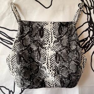 Aerie Snakeskin Bikini Top